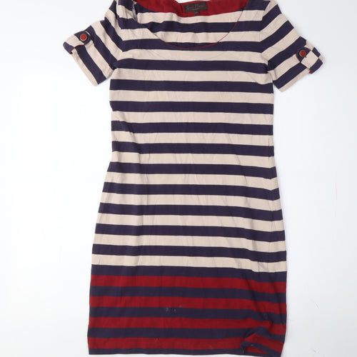 Great Plains Women's Multicolour Striped Shift Dress S