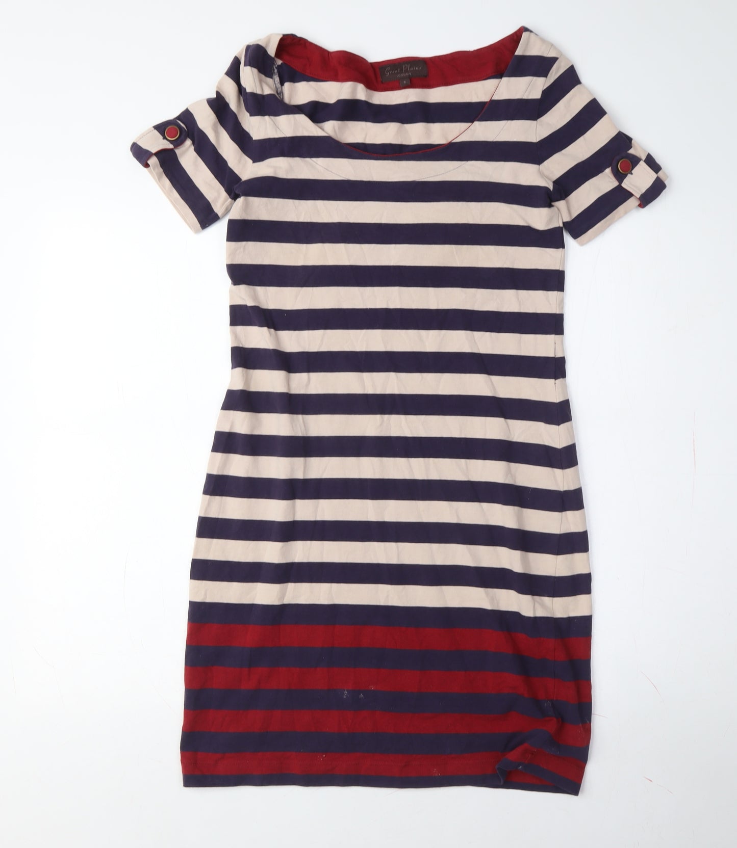 Great Plains Women's Multicolour Striped Shift Dress S