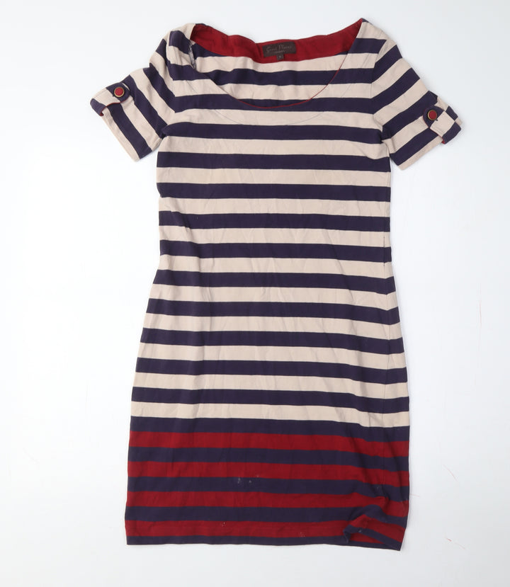 Great Plains Women's Multicolour Striped Shift Dress S