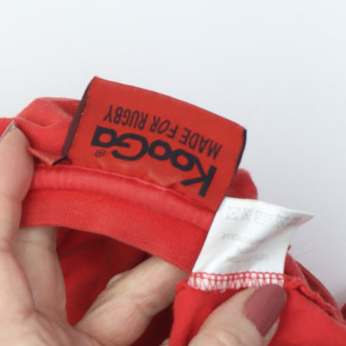 Kooga Men's Red Rugby T-Shirt, S, Sports Logo