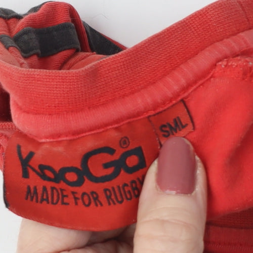 Kooga Men's Red Rugby T-Shirt, S, Sports Logo