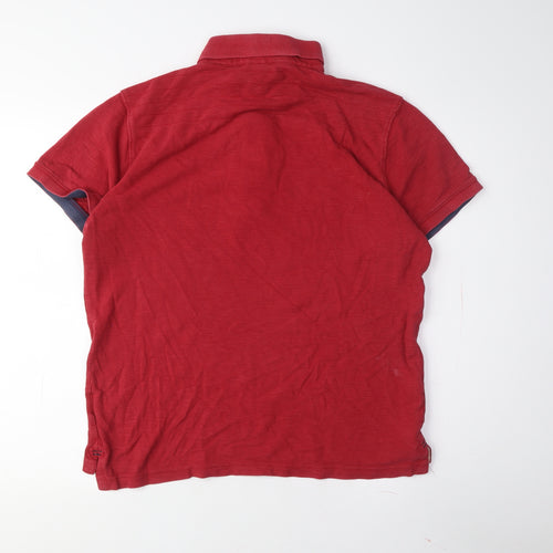Togs2 Men's Red Polo Shirt M with Logo Accent