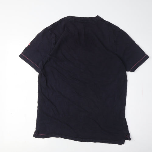 Scotch & Soda Unisex Black Large Sunclub T-Shirt Jersey Style