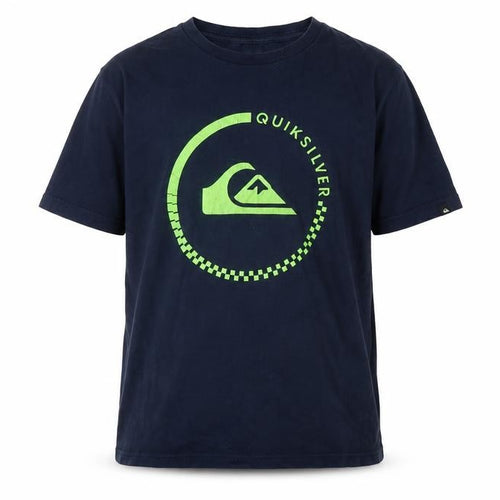 Quiksilver Boys Blue T-Shirt Short Sleeve Logo S