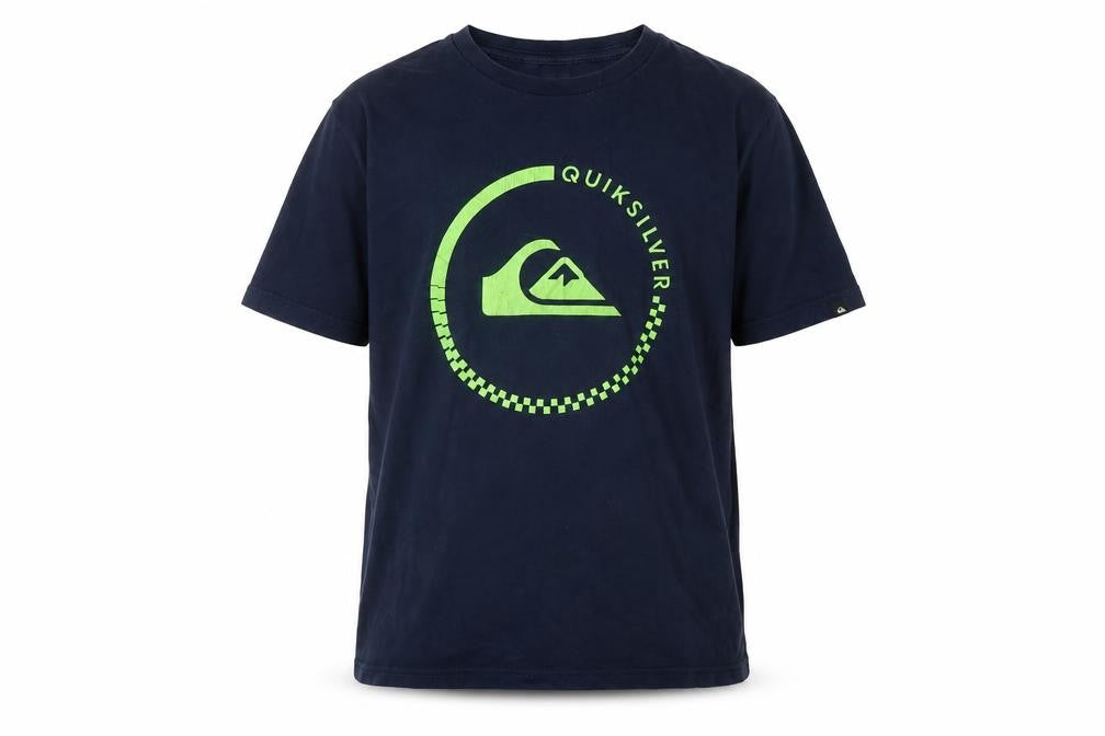 Quiksilver Boys Blue T-Shirt Short Sleeve Logo S