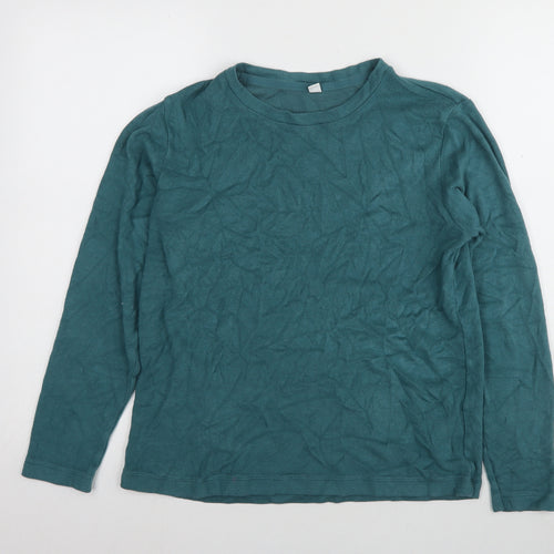 UNIQLO Green Cotton Blend Pullover Sweatshirt Size M