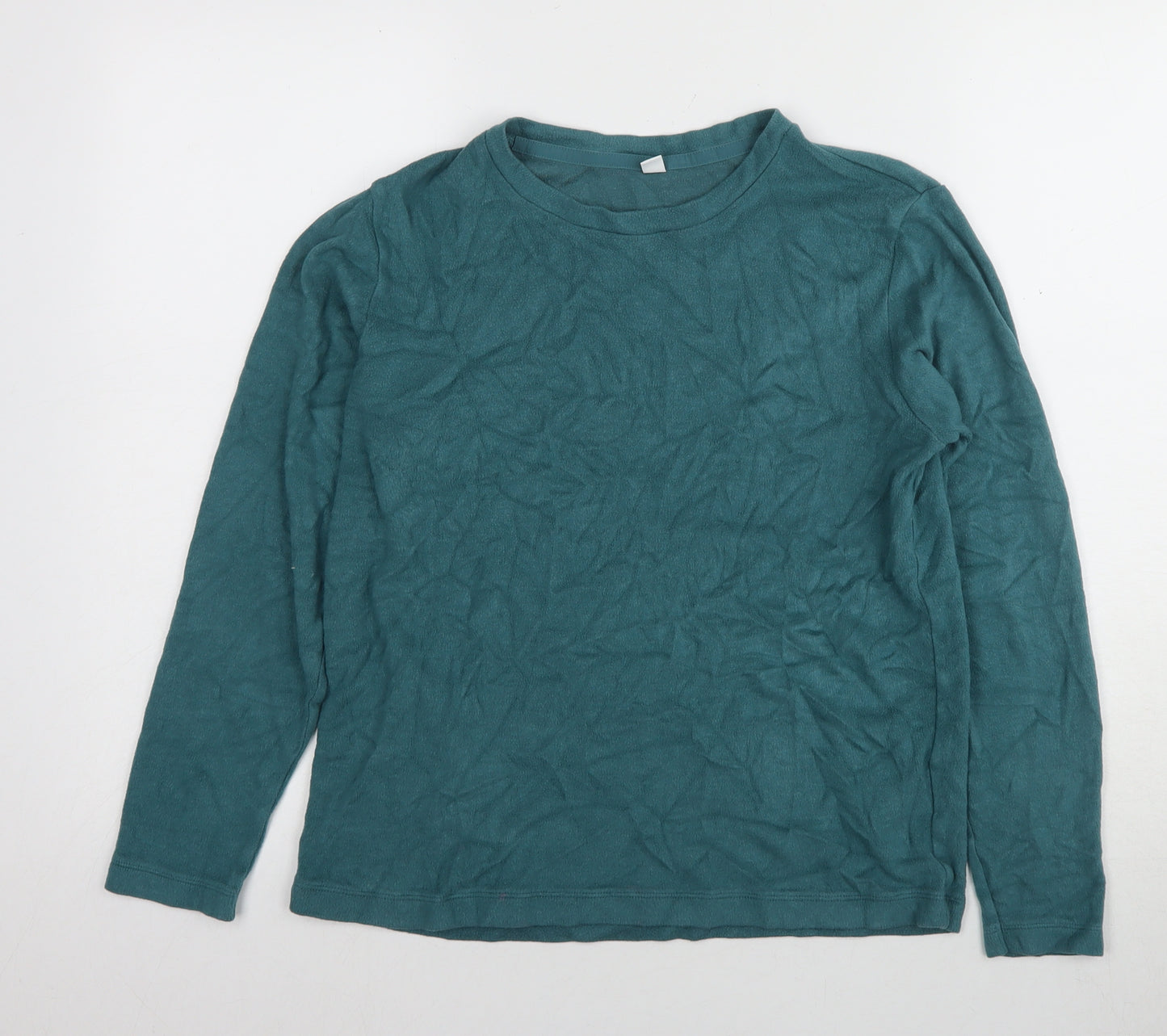 UNIQLO Green Cotton Blend Pullover Sweatshirt Size M