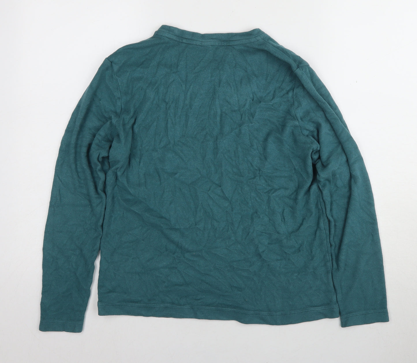 UNIQLO Green Cotton Blend Pullover Sweatshirt Size M