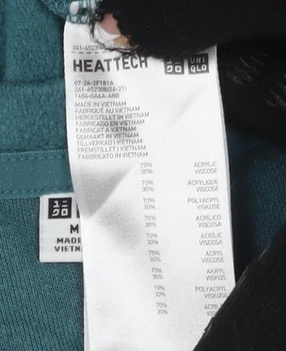UNIQLO Green Cotton Blend Pullover Sweatshirt Size M