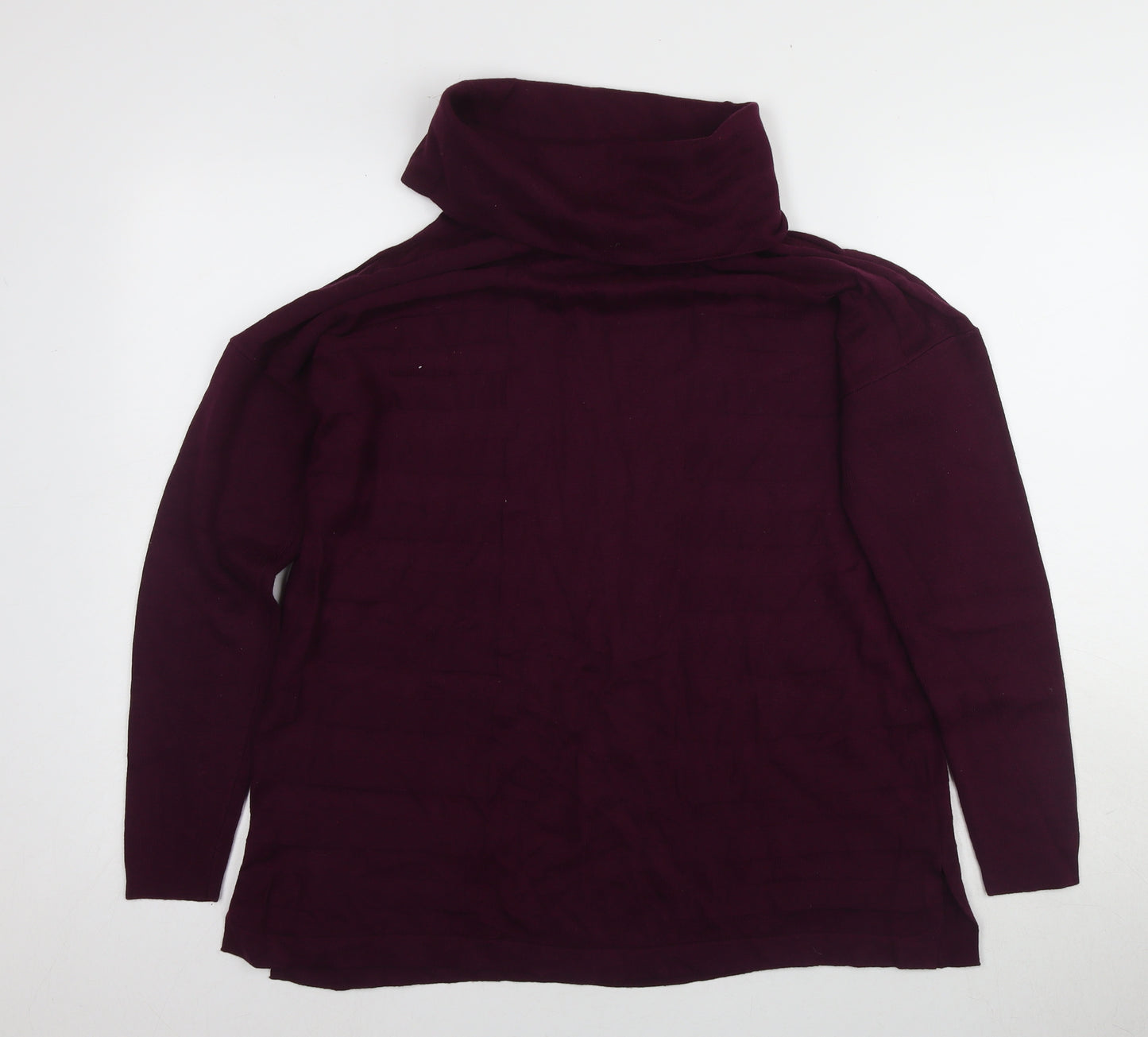 Marks and Spencer Women's Purple Cowl Neck Pullover Jumper, Size 12
