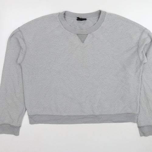 Topshop Women's Grey Pullover Sweatshirt Size 12