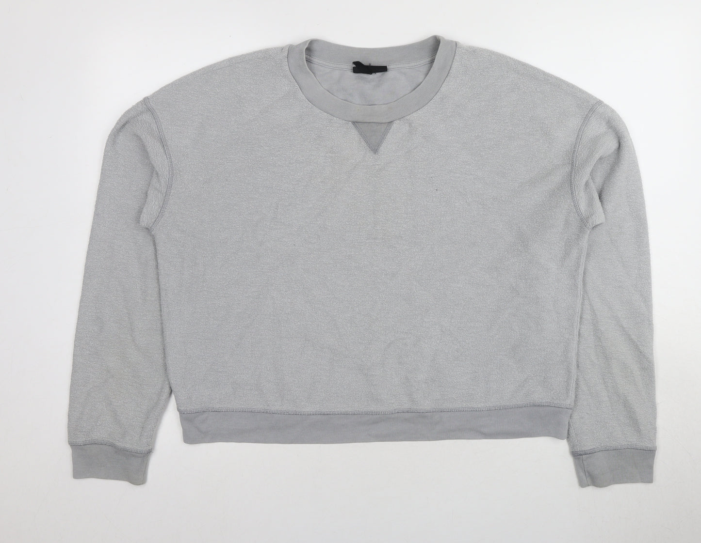 Topshop Women's Grey Pullover Sweatshirt Size 12
