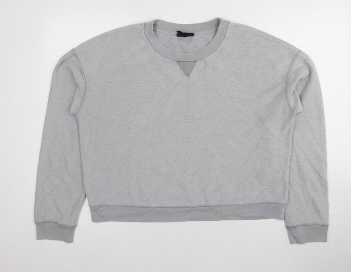 Topshop Women's Grey Pullover Sweatshirt Size 12