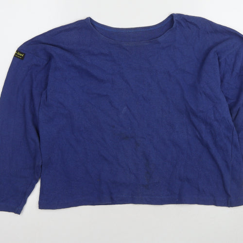 Lounge Lizard Women's Blue Long Sleeve Top