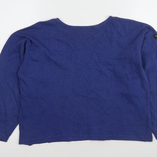 Lounge Lizard Women's Blue Long Sleeve Top