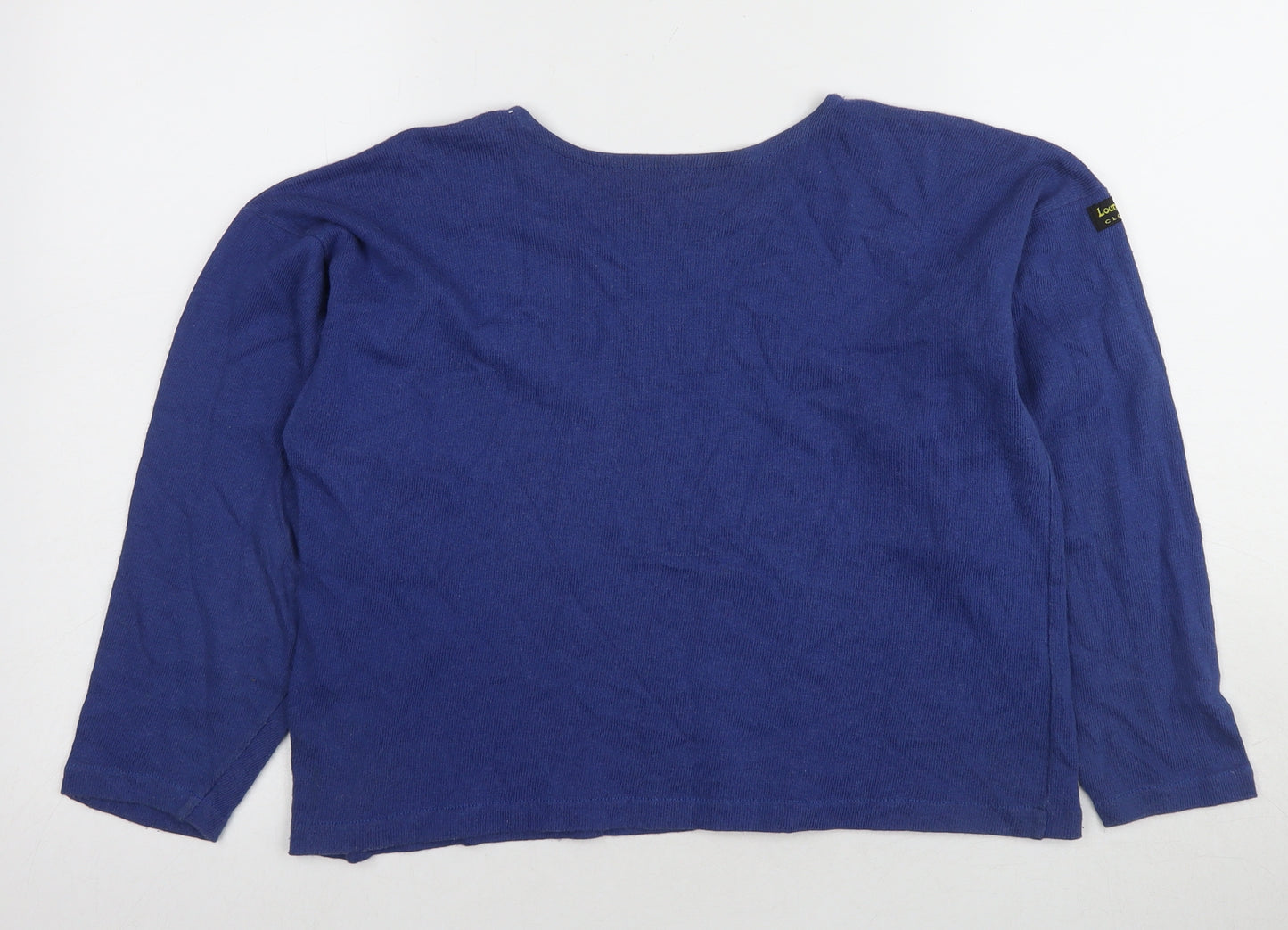 Lounge Lizard Women's Blue Long Sleeve Top