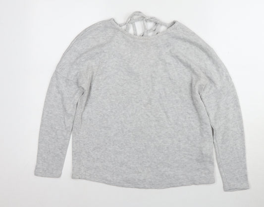 Topshop Women's Grey Pullover Jumper Size 8, Lightweight