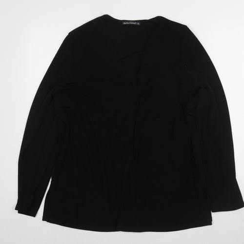 Reflections Women's Black V-Neck Cardigan XL