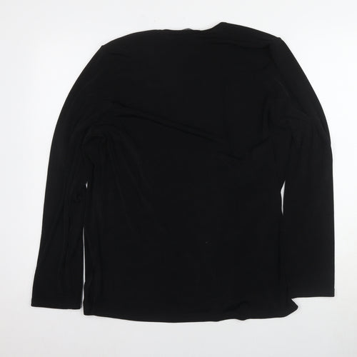 Reflections Women's Black V-Neck Cardigan XL