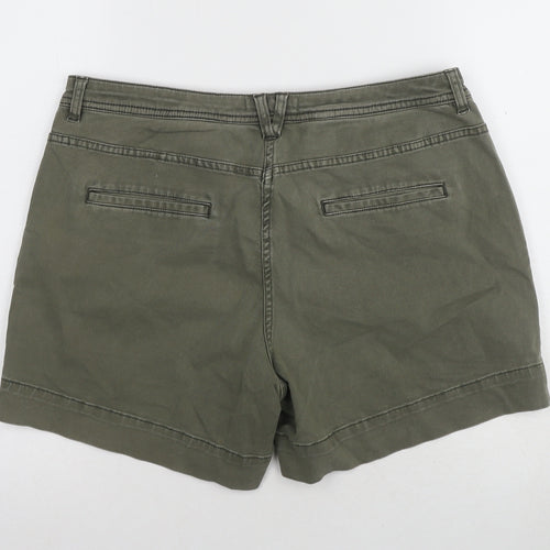 Whistles Women's Green Chino Shorts Size 12
