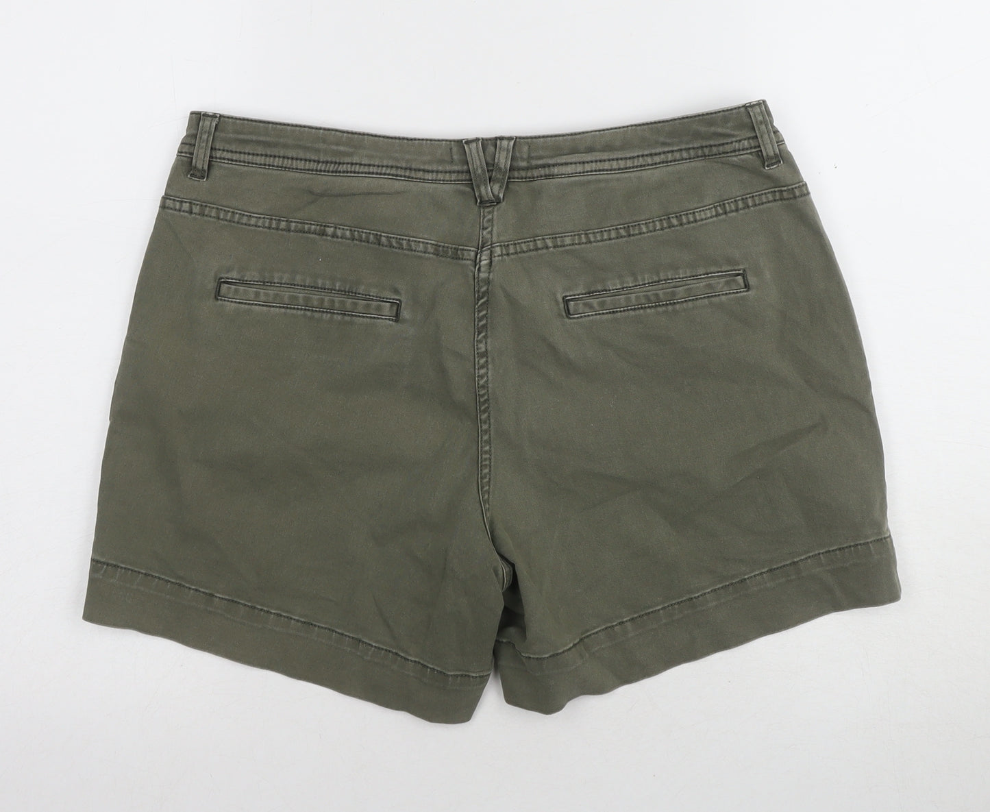 Whistles Women's Green Chino Shorts Size 12