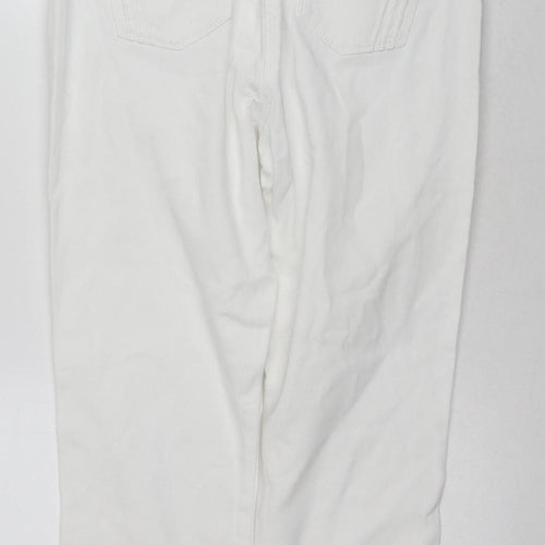 Jasper Conran Women's White Skinny Jeans Size 12