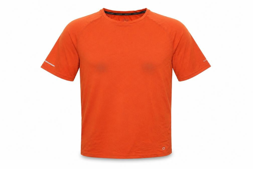 Front view of Marks & Spencer Men's Orange M Jersey T-Shirt