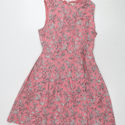 Gap Women's Pink Floral A-Line Dress Size 6