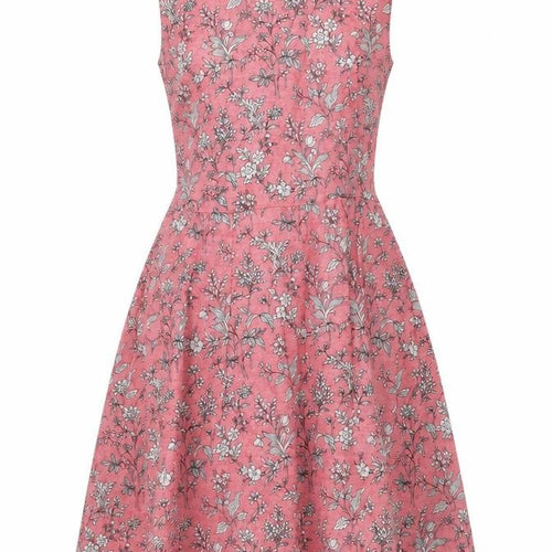 Gap Women's Pink Floral A-Line Dress Size 6