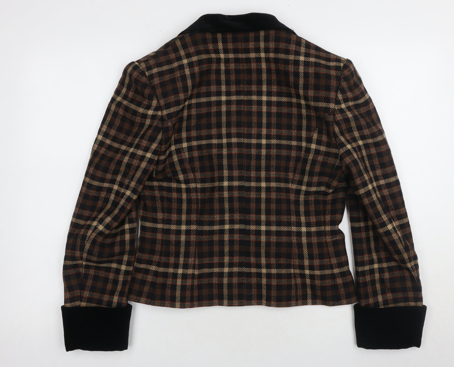 Country Casuals Women's Brown Plaid Blazer Size 10