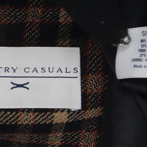 Country Casuals Women's Brown Plaid Blazer Size 10