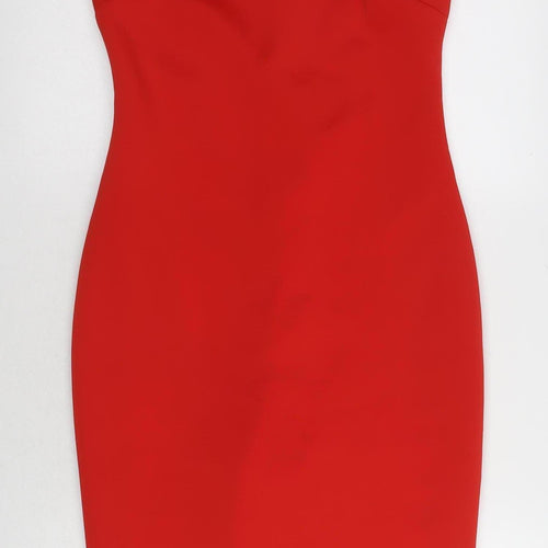 Ted Baker Women's Red Sheath Dress, Size 3, Formal Wear