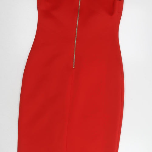 Ted Baker Women's Red Sheath Dress, Size 3, Formal Wear