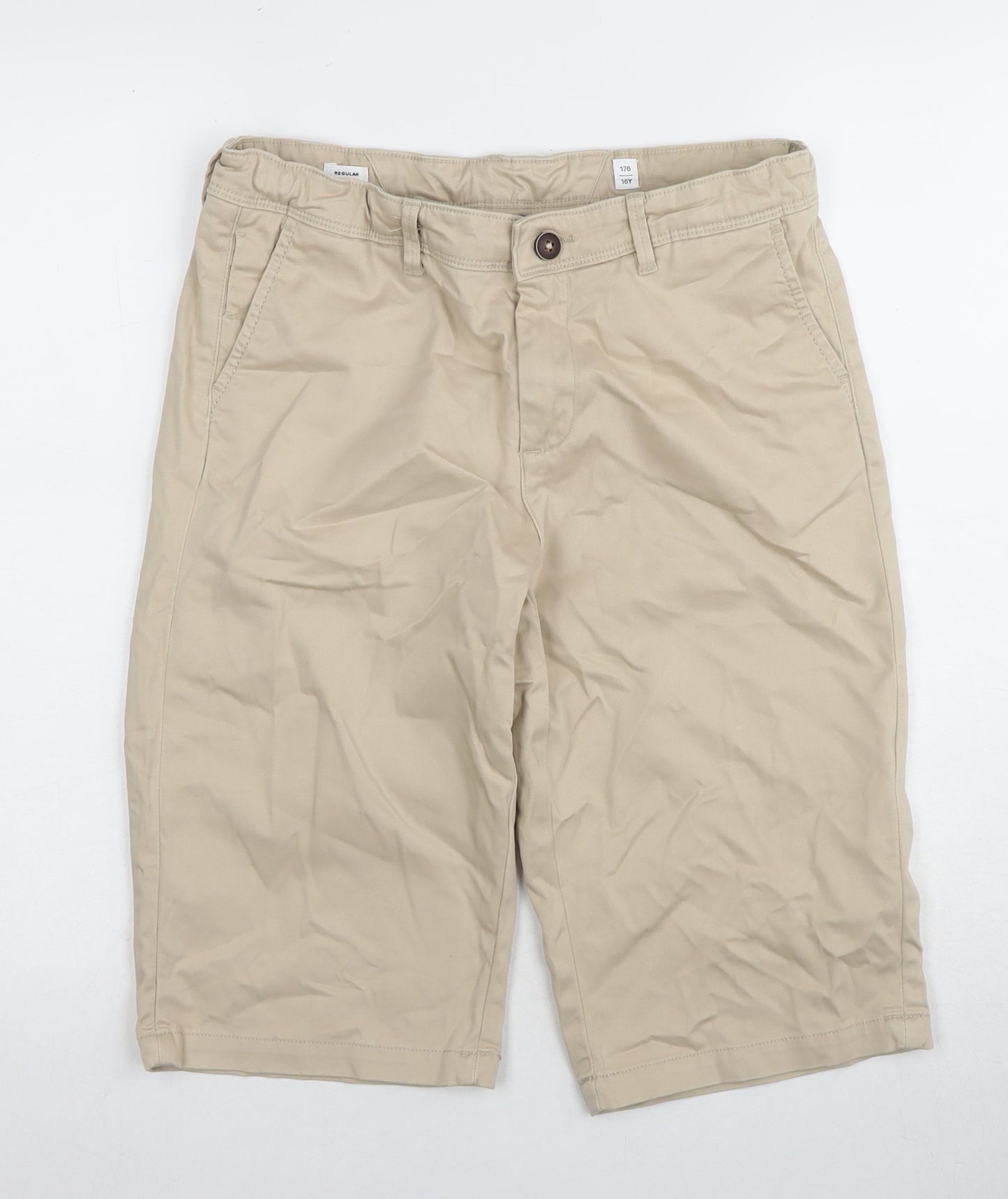 Jack & Jones Boys Beige Chino Shorts, Regular Fit, 16Y