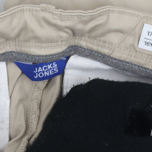 Jack & Jones Boys Beige Chino Shorts, Regular Fit, 16Y