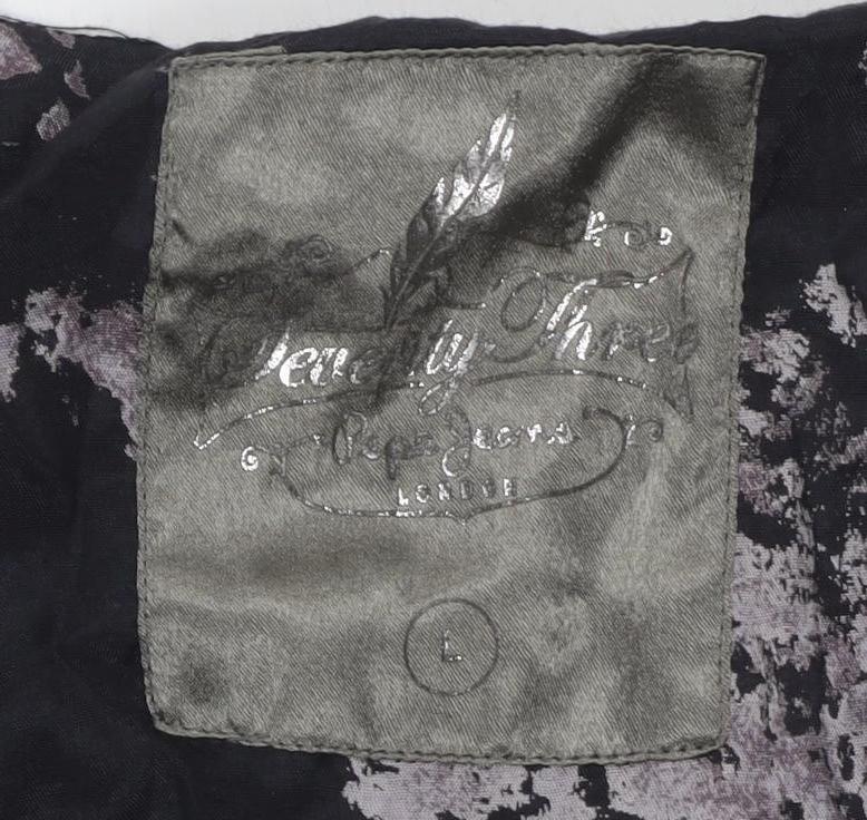 Pepe Jeans Women's Black Floral Shift Dress L