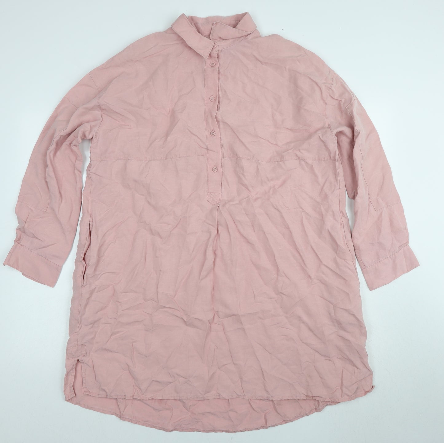 French Connection Women's Pink M Shirt Dress