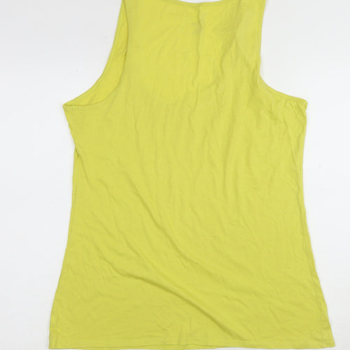 Gap Women's Yellow Sleeveless Tank Top - Size L