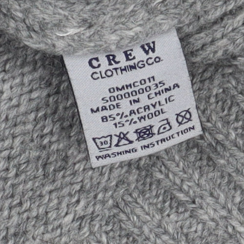 Crew Clothing Co. Women's Grey Jumper Cowl Neck Long Sleeve L