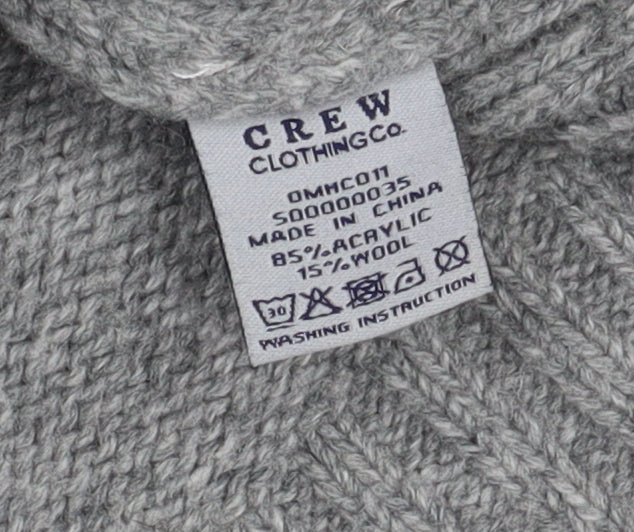 Crew Clothing Co. Women's Grey Jumper Cowl Neck Long Sleeve L