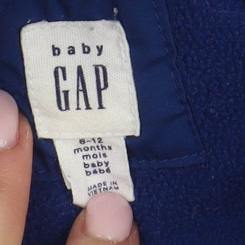 Gap Unisex Baby Blue Puffer Jacket 6-12 Months