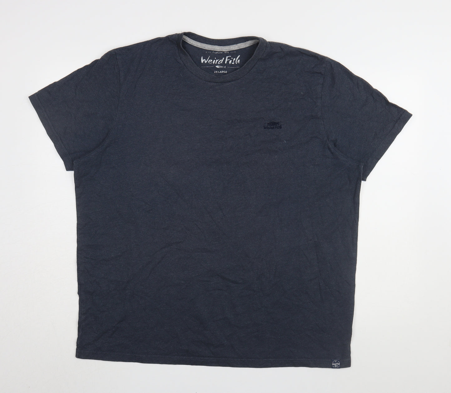 Weird Fish Men's Blue 2XL Crew Neck T-Shirt