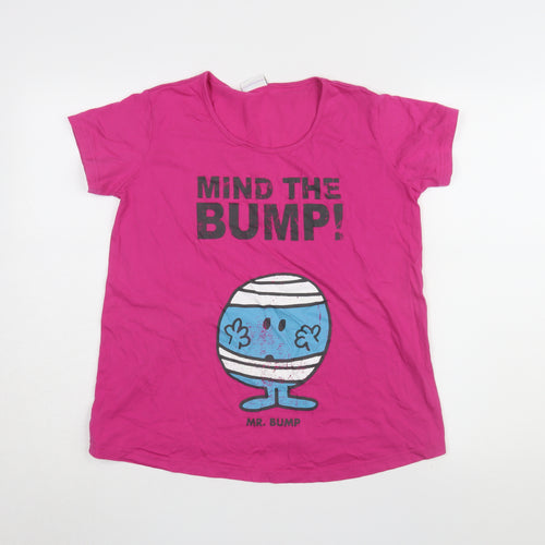 Mothercare Women's Pink Mr. Bump Graphic T-Shirt Size 14