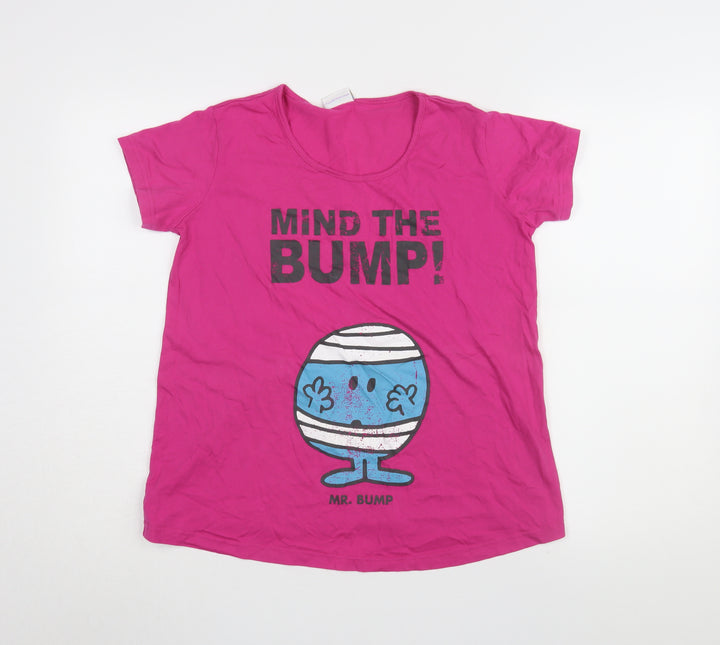Mothercare Women's Pink Mr. Bump Graphic T-Shirt Size 14