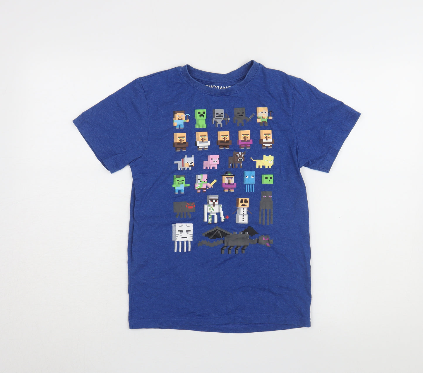 Mojang Boys Blue Minecraft Graphic Print T-Shirt 10-11 Years