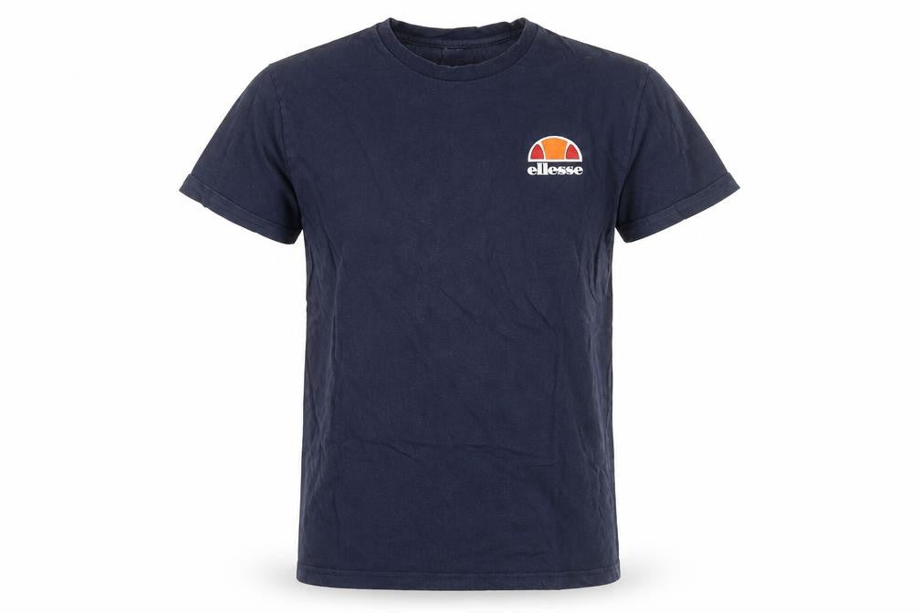 Ellesse Men's Blue S Logo Crew Neck Cotton T-Shirt