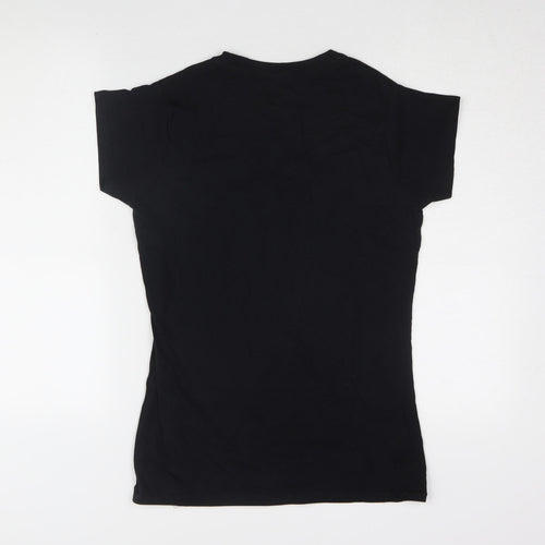 UFC Unisex Black Jersey T-Shirt L Crew Neck