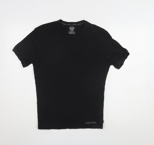 Calvin Klein Men's Black Crew Neck T-Shirt, Size S