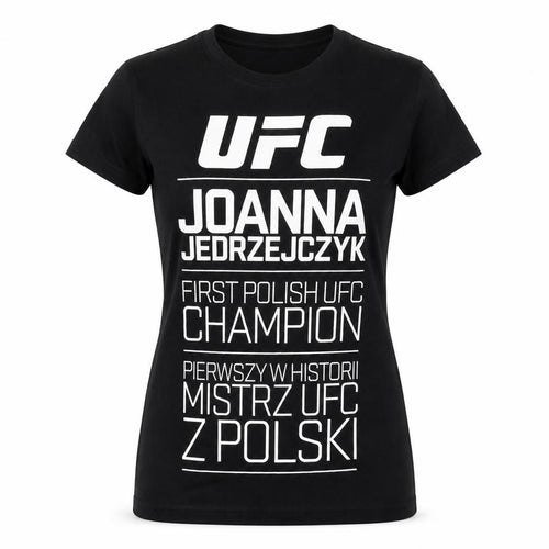 UFC Unisex Black T-Shirt, Size S, Casual Crew Neck