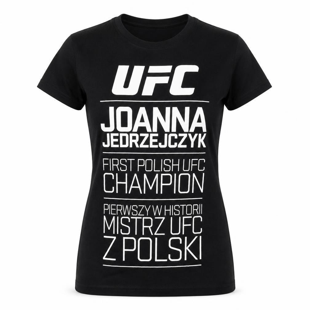 UFC Unisex Black T-Shirt, Size S, Casual Crew Neck